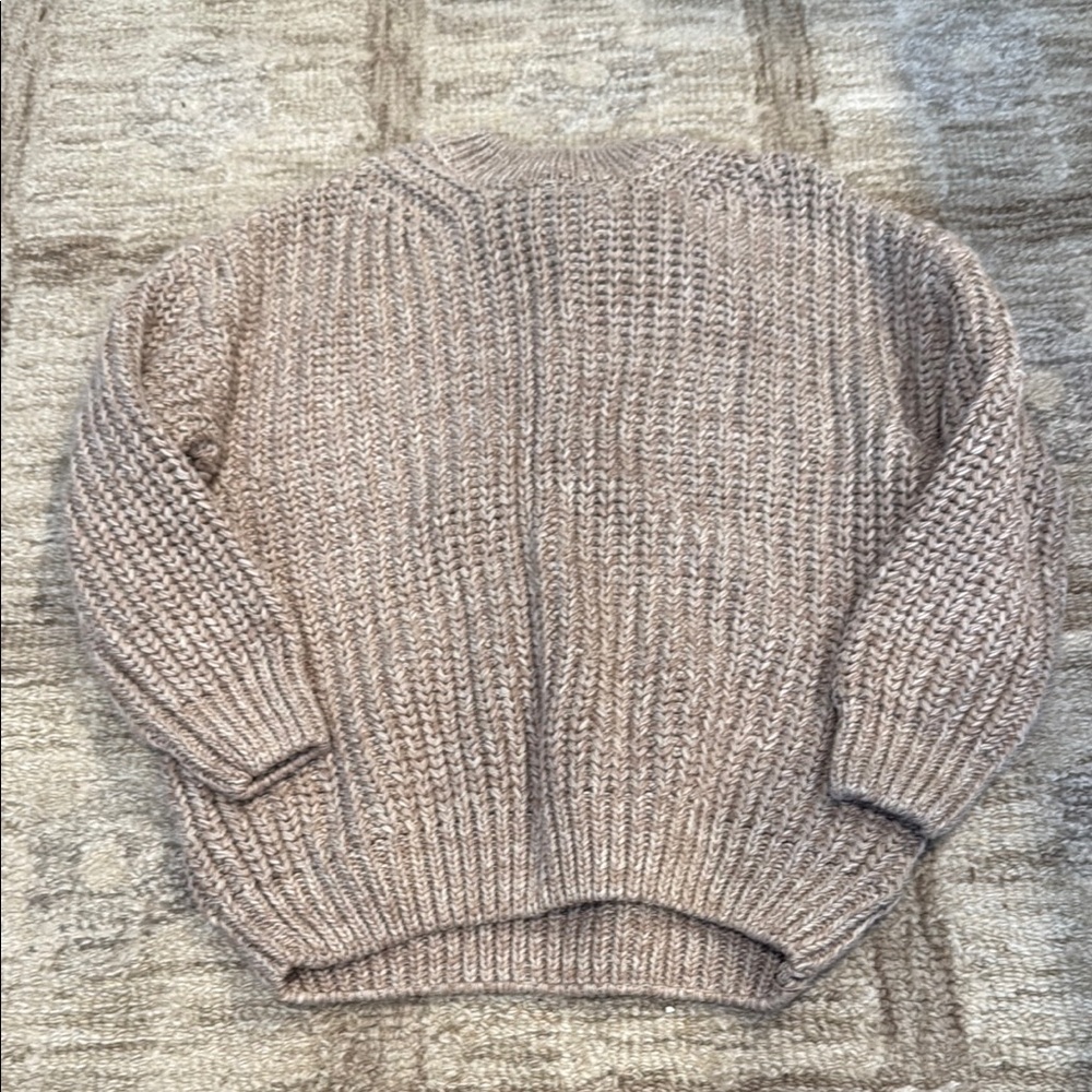 Kids Tan Knit Sweater- 2T-3T runs large